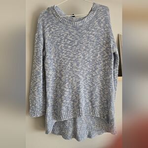 Hatley Heathered Blue and White Crew Neck Sweater